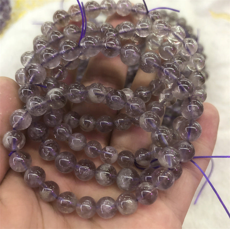 Natural Purple Ghost Cornucopia Snowflake Amethyst Bracelets