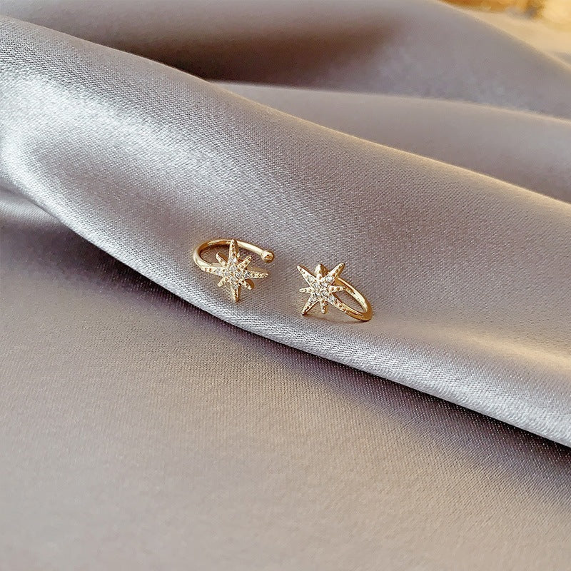 Pearl Zircon Tassel Long Clip-on Elegant Female High Earrings