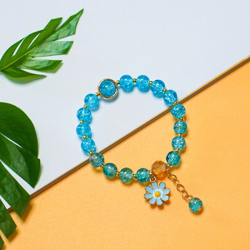 Explosion fleur cristal petite marguerite femme coréenne bijoux tournesol Bracelets