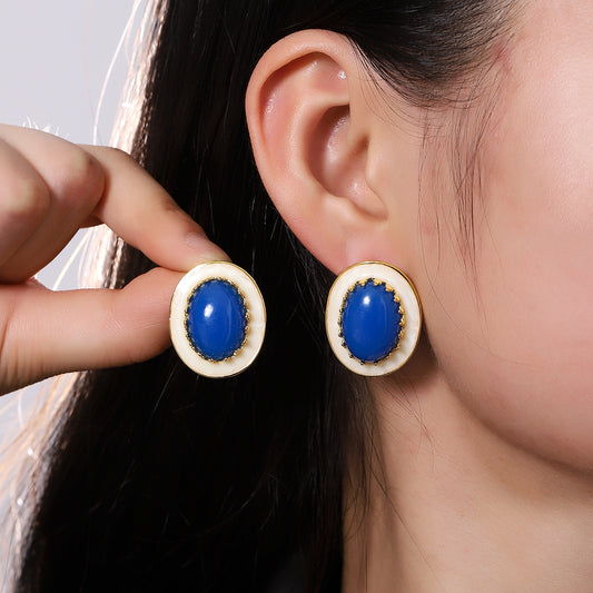 Sier Vintage Fashionable And Versatile Special Interest Light Earrings