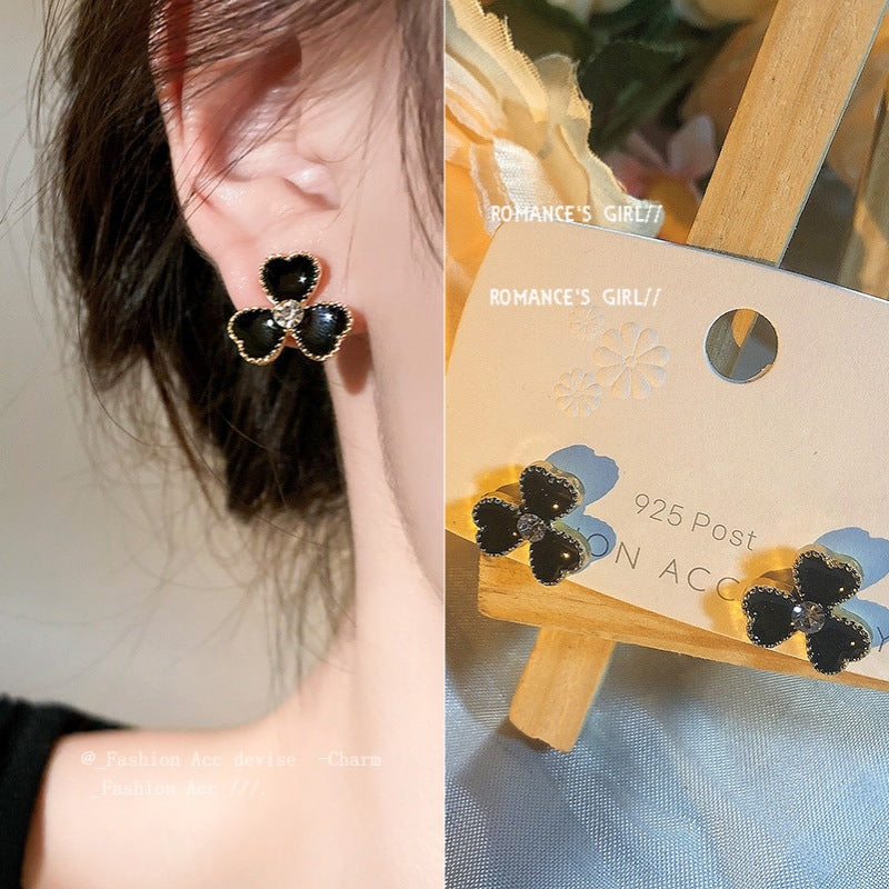 Women's Sterling Sier Needle Elegant Light Luxury Earrings