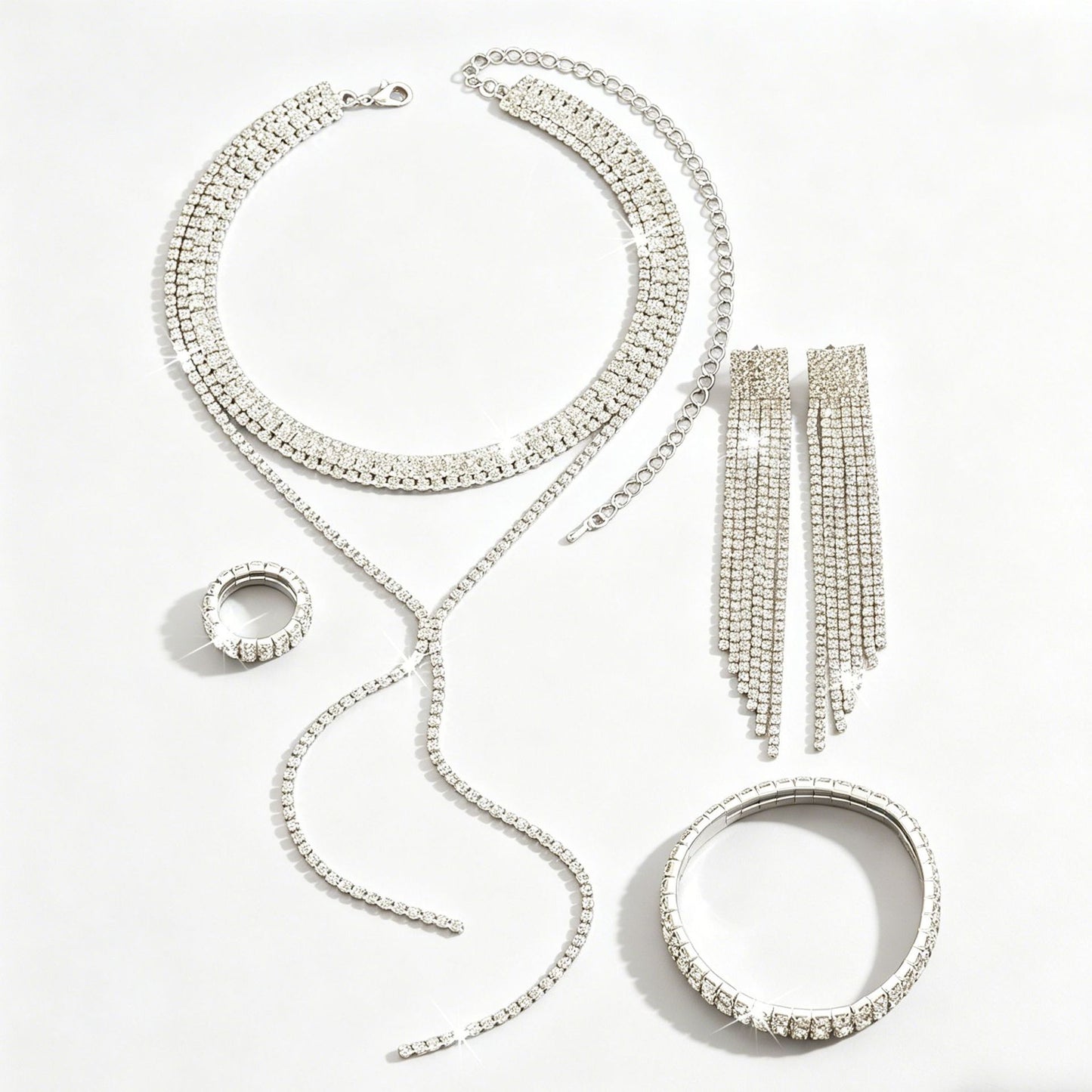 Long Fringe Wedding Banquet Minimalist Design Jewelry Set