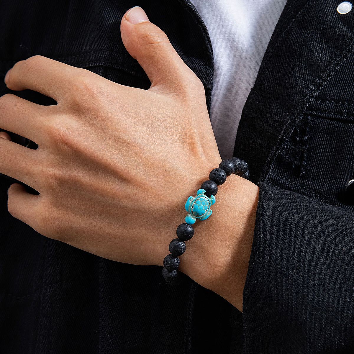 Bracelets de simplicité pour hommes, tortue Hip Hop, mode minoritaire