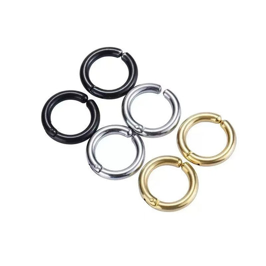 Men's Trendy Stainless Steel Double-sided Clips Simple Ear Clip