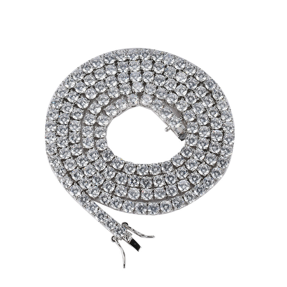Tennis Chain Copper Micro Inlaid Zircon Single Row Necklace