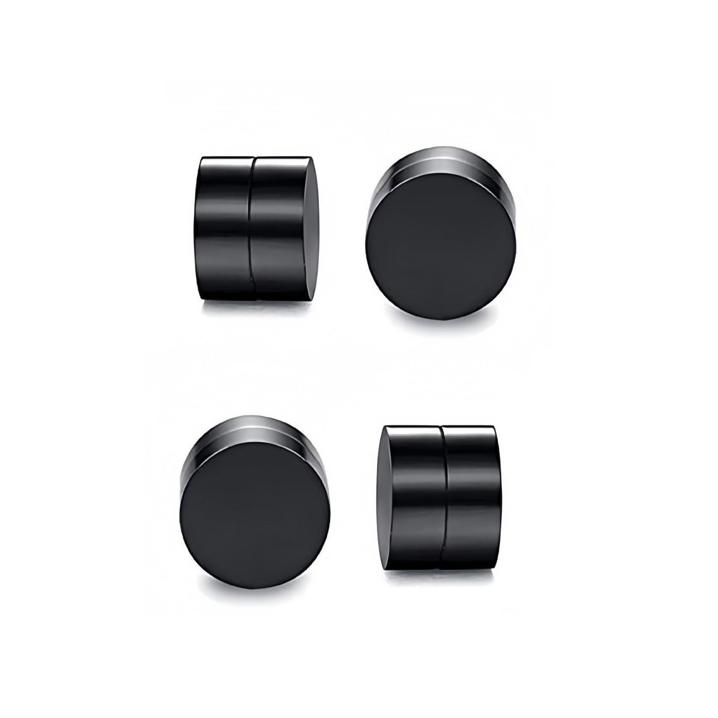 Zircon Stainless Steel Magnet Clips Couple Ear Clip