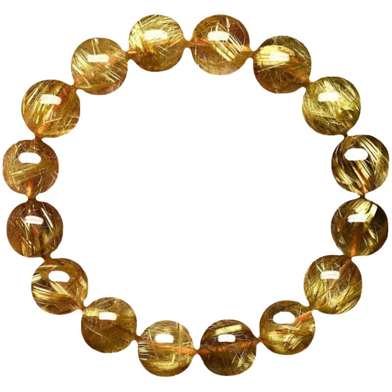 Brazil Yellow Hair Crystal Lucky Female Summer Couple Gold Bracelets