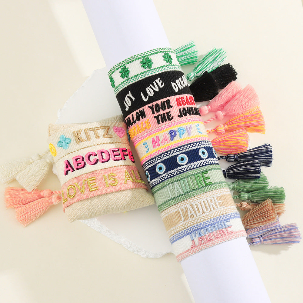 Hand Weaving Fashion Simple Wrist Strap Bracelets