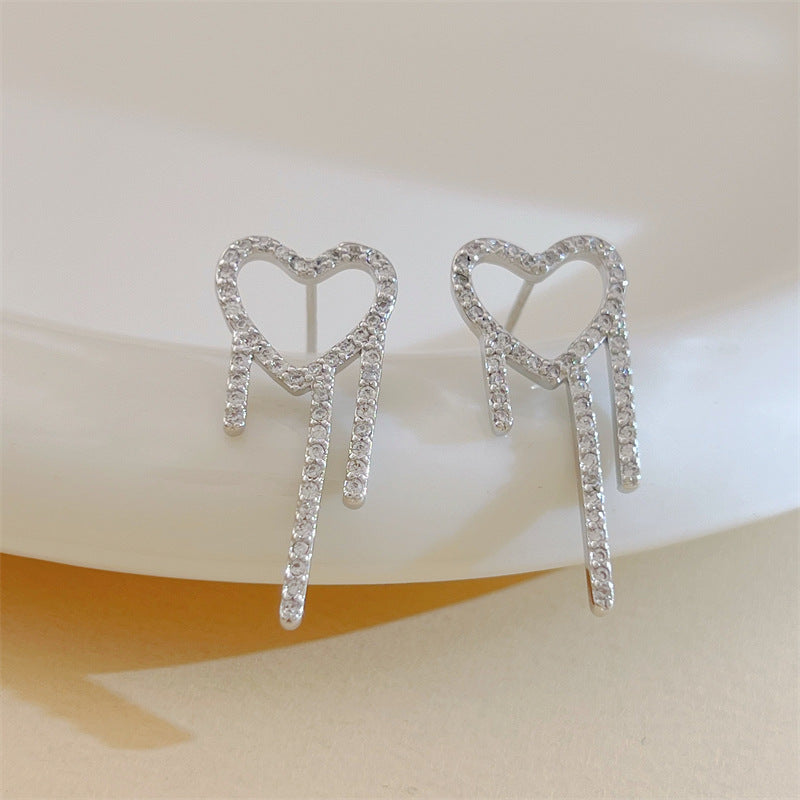 Boucles d'oreilles de haute qualité, Design de niche tendance, Style froid simple