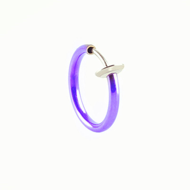 Unisex Pseudo Elastic Clip-on Round Spring Earrings