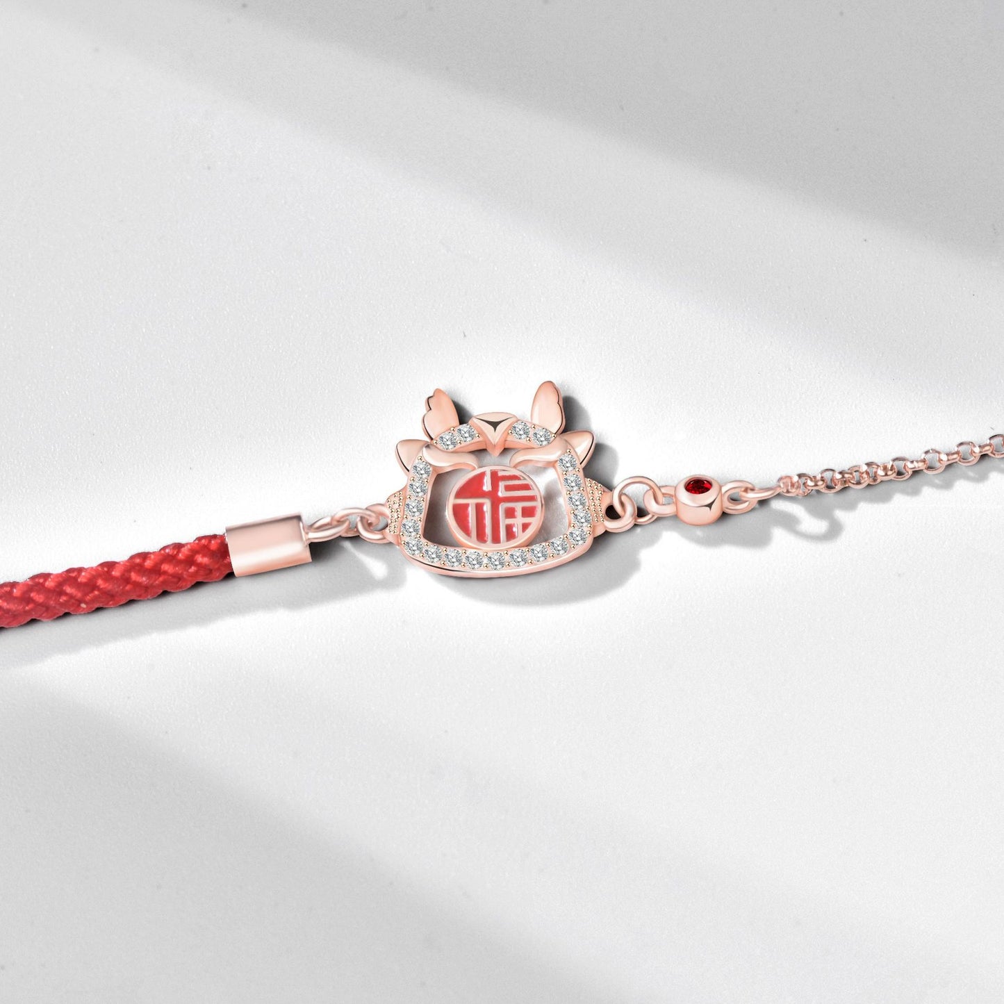 Bracelets en corde rouge créatifs porte-bonheur Dragon Life pour femmes