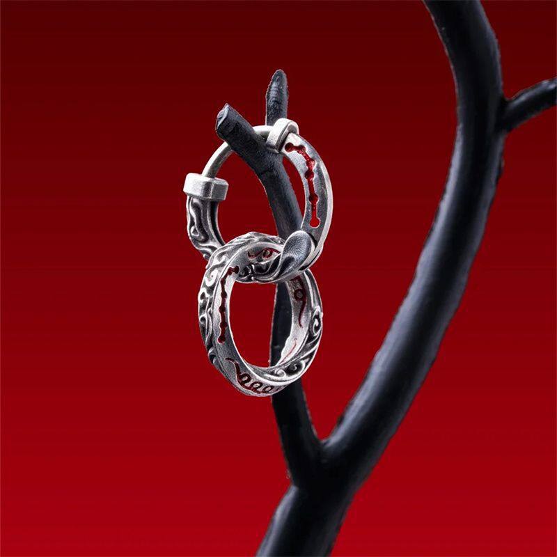 Tao Series National Style Traditional Culture Retro Stepping High-grade Handmade Rings