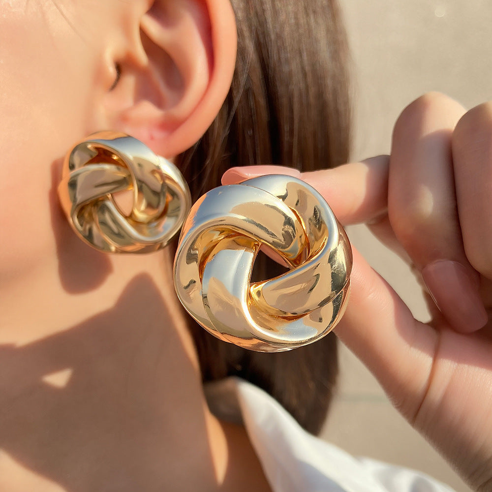 Fashion Minimalist Creative Twist Personality Knotted Ear Rings