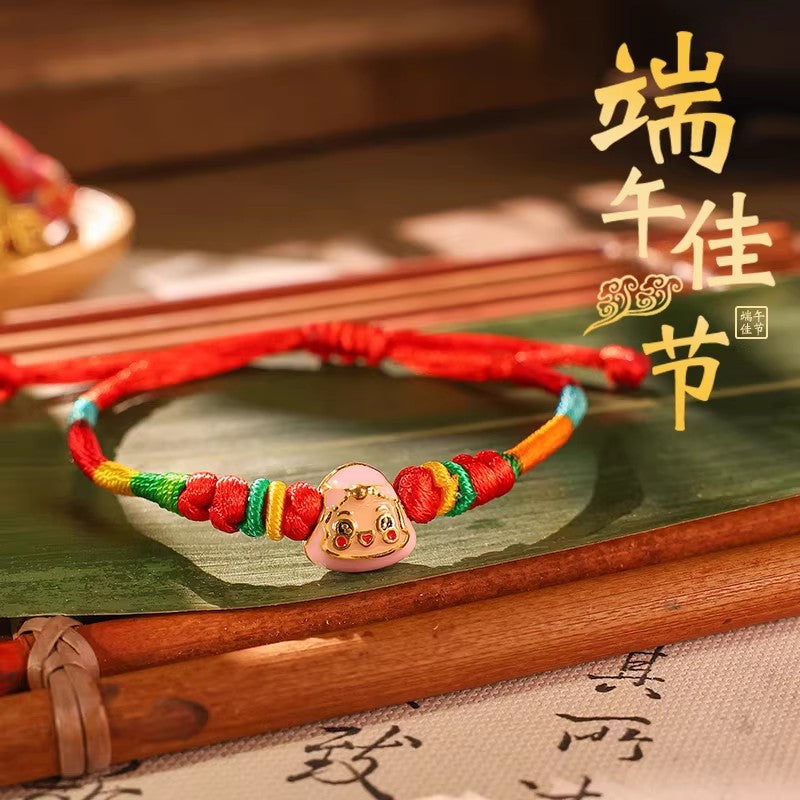 Children's Dragon Boat Festival Colorful Rope Small Hand-woven Line Carrying Strap Bracelet