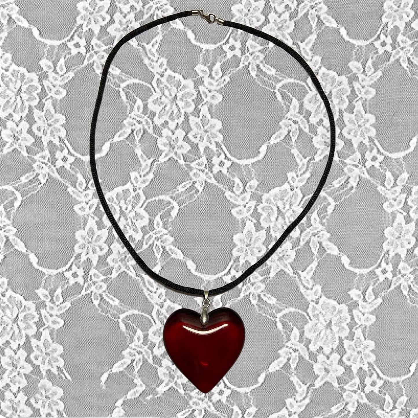 Women's Beautiful Love Fashion Heart Pendant Straight Necklaces