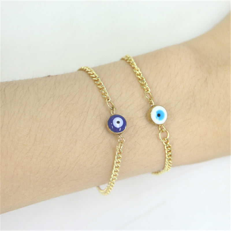 And Stylish Personality Trendy Eyeballs Accessories Metal Bracelets