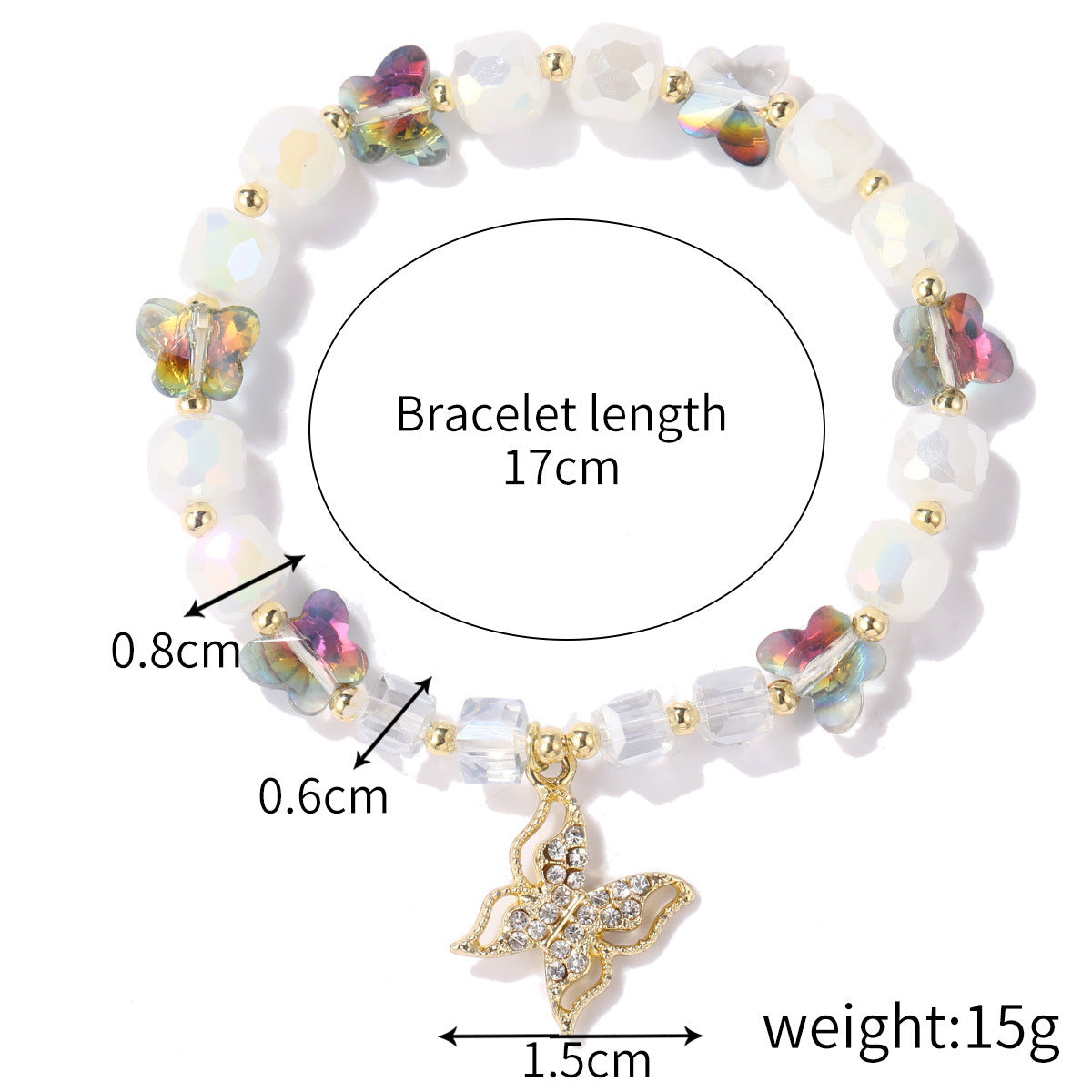 Women's Ornament Amethyst Beaded Opal Crystal Natural Bracelets