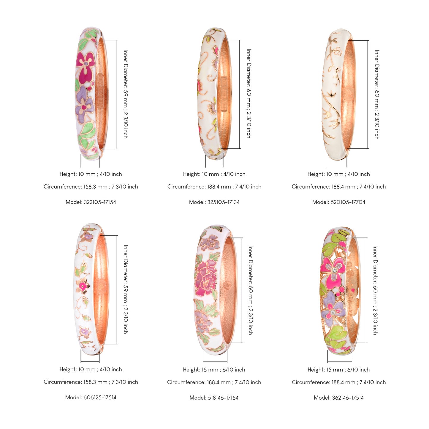 Darcy Cloisonne White Dripping Enamel Opening National Bracelet