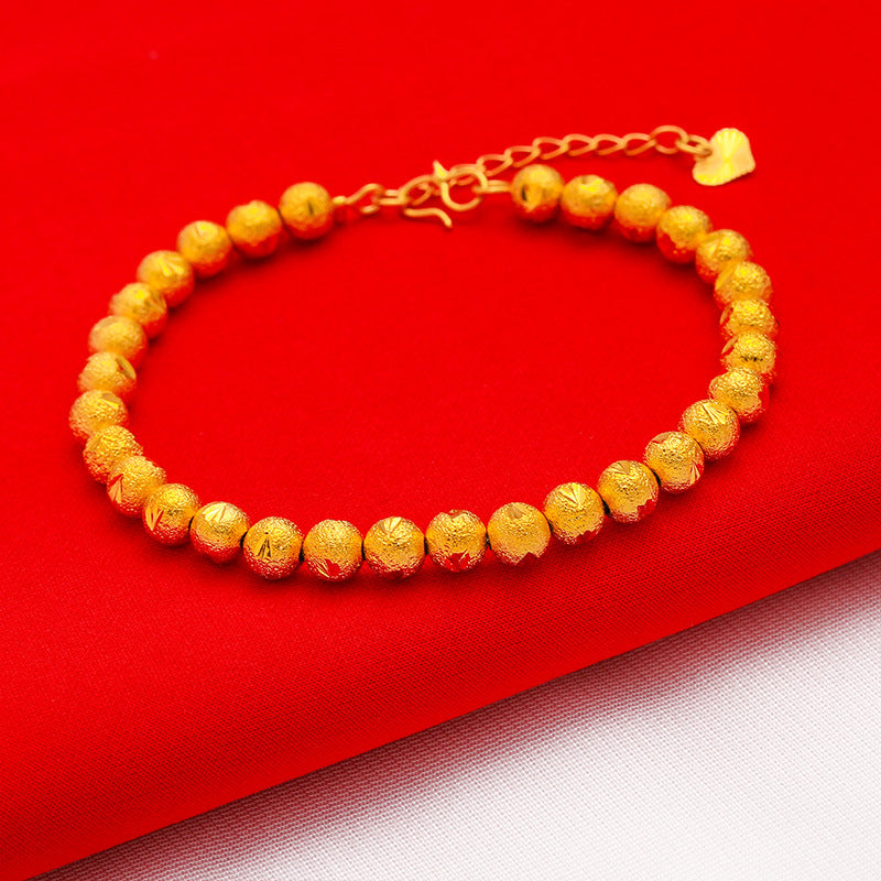 Women's Live Broadcast Gold-plated Love Lucky Beads Vietnam Placer Bracelets