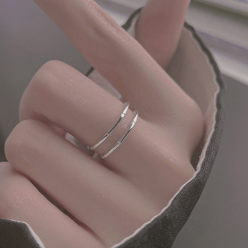 Women's Bamboo Plain For Simple Opening Exquisite Daily Ring