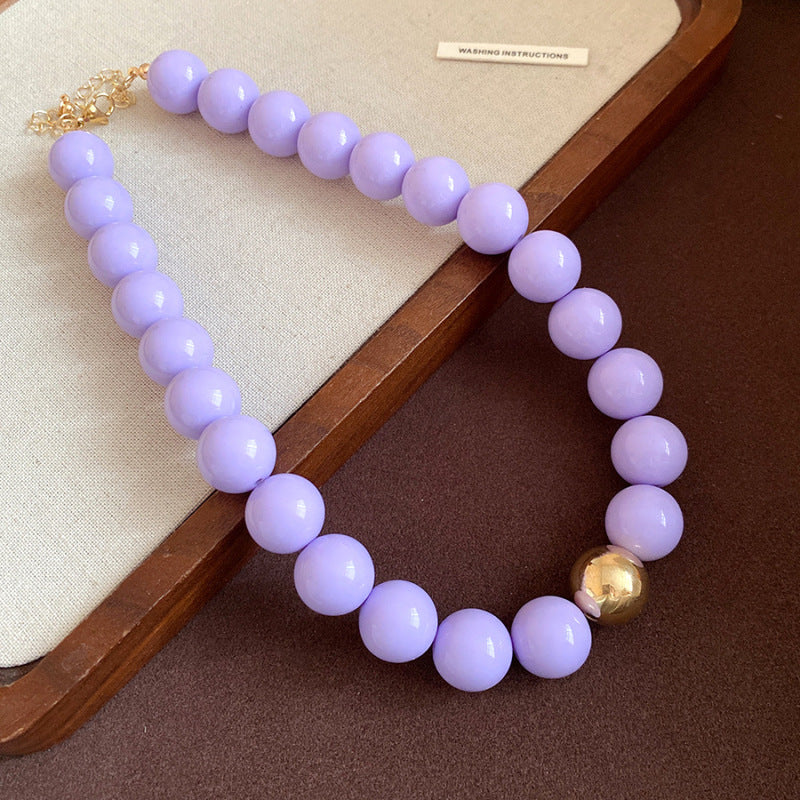 Dopamine Acrylic Beaded Sub Personality Light Luxury Bracelets