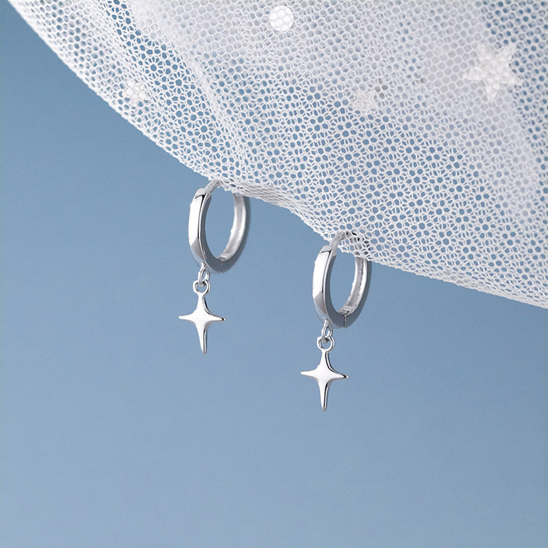 Small Star Female Four Stars Clip Unique Design Sense Ear Buckle
