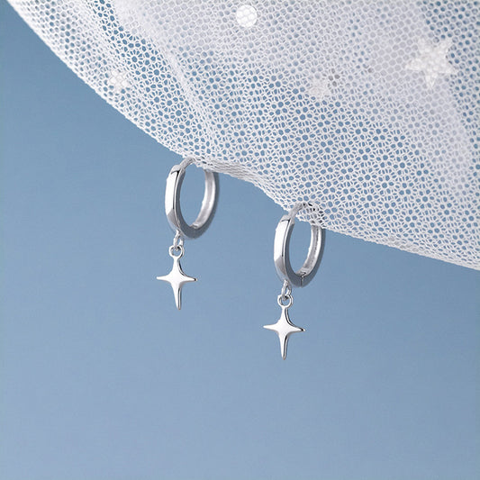 Small Star Female Four Stars Clip Unique Design Sense Ear Buckle