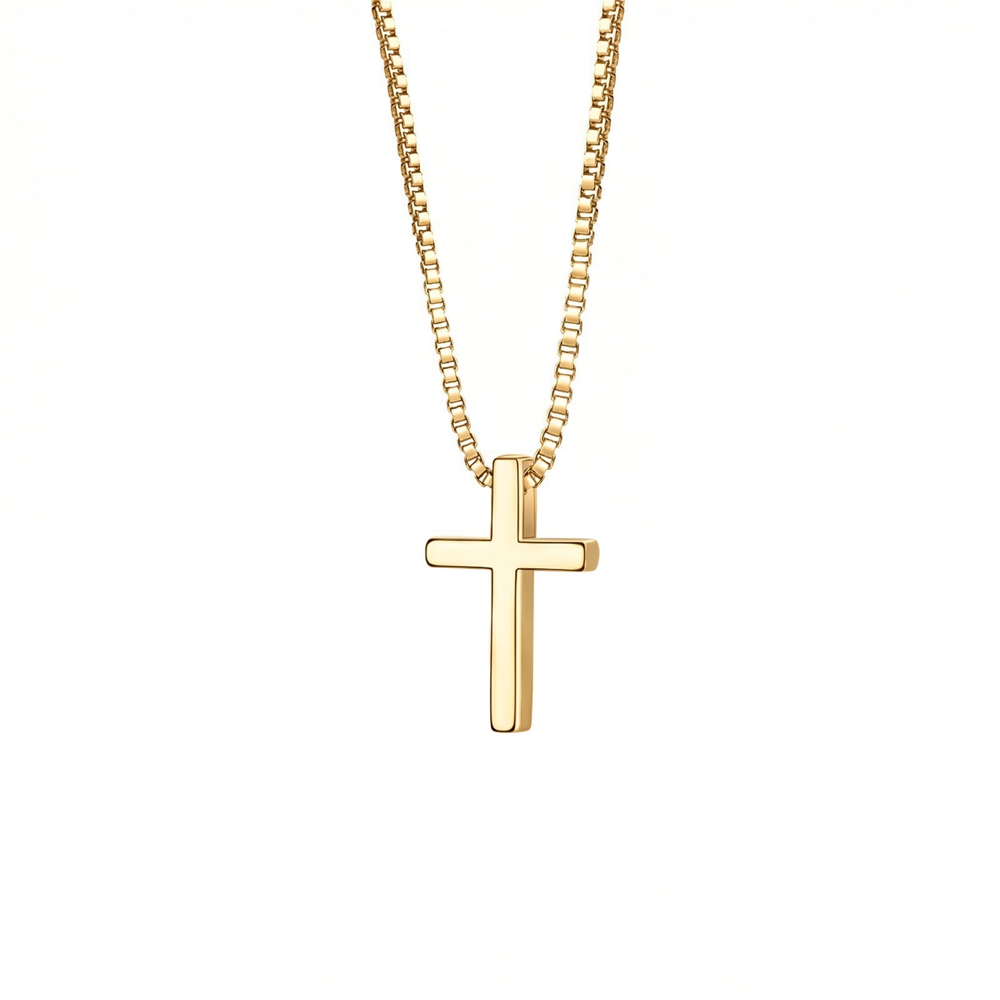 Women's Glossy Cross Simple Niche Design Korean Style Geometric Necklaces