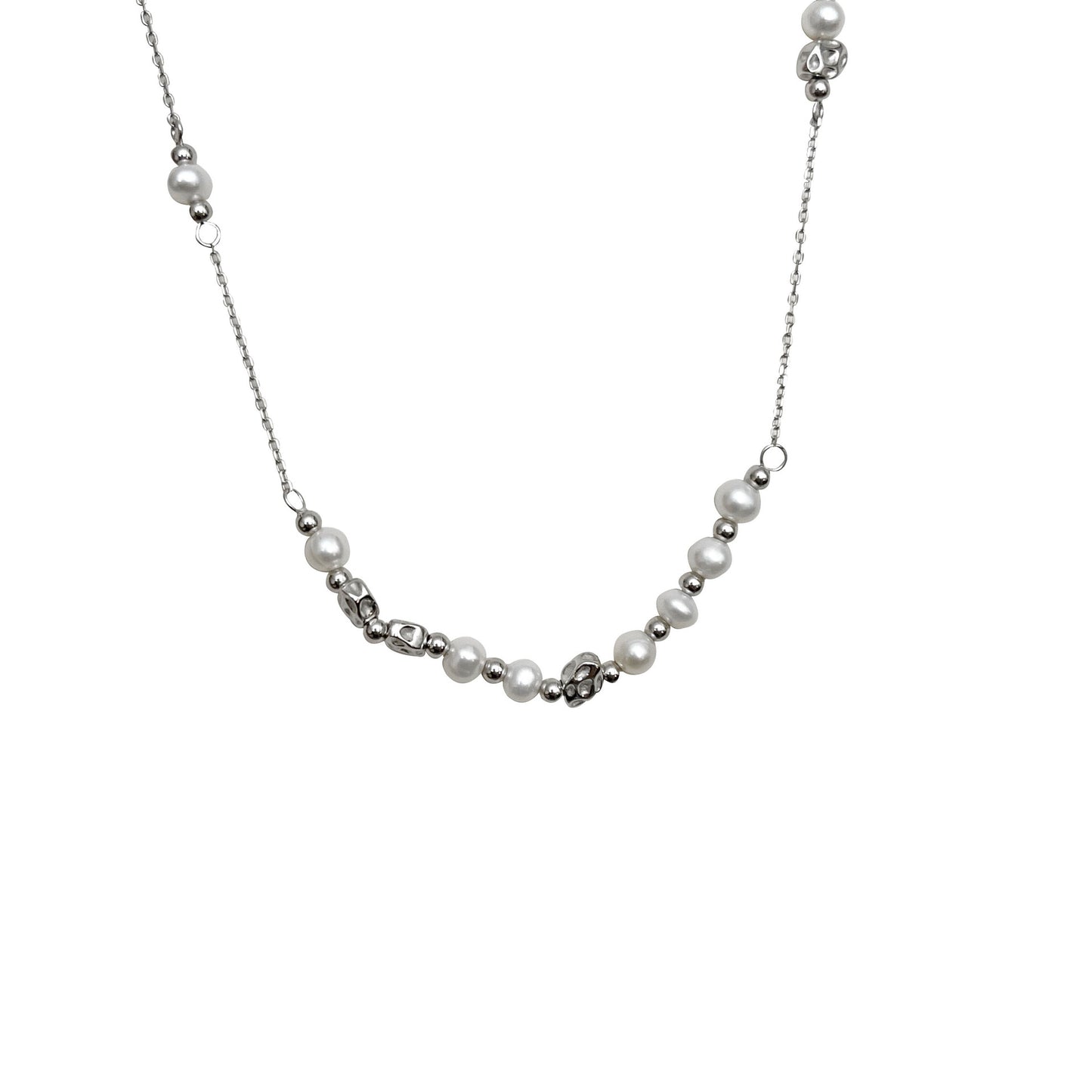 Women's Gravel With Pearl Noble Style Clavicle Necklaces