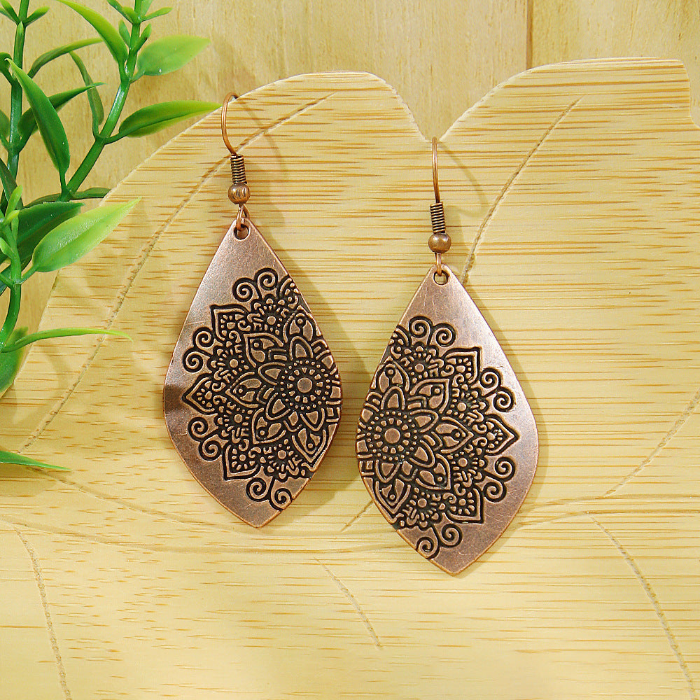 Women's Style Geometric For Dignified Hollow Lady Earrings