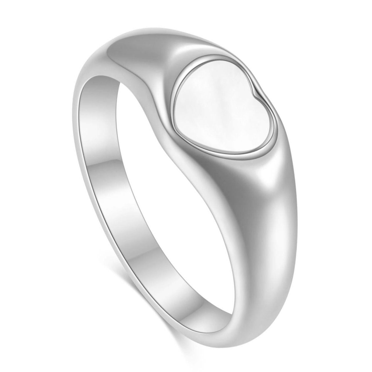 Simplicity Minimalism Shell Love Gold Stainless Rings