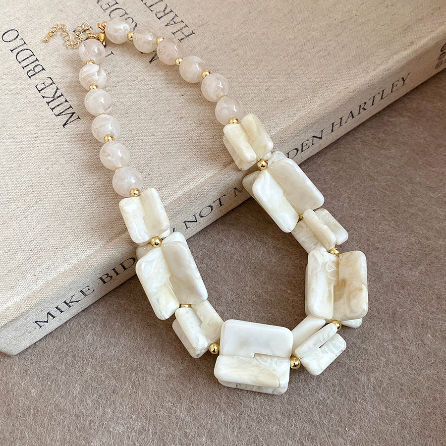 Dopamine Acrylic Beaded Sub Personality Light Luxury Bracelets