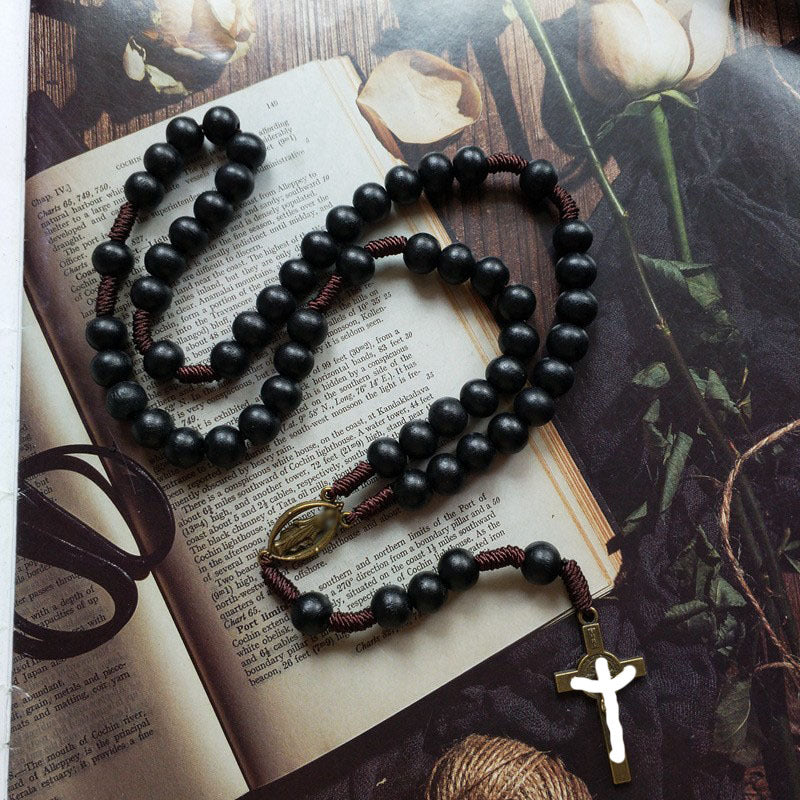 Women's & Men's Hand-woven Black Wooden Bead Beaded Trend Original Pendants