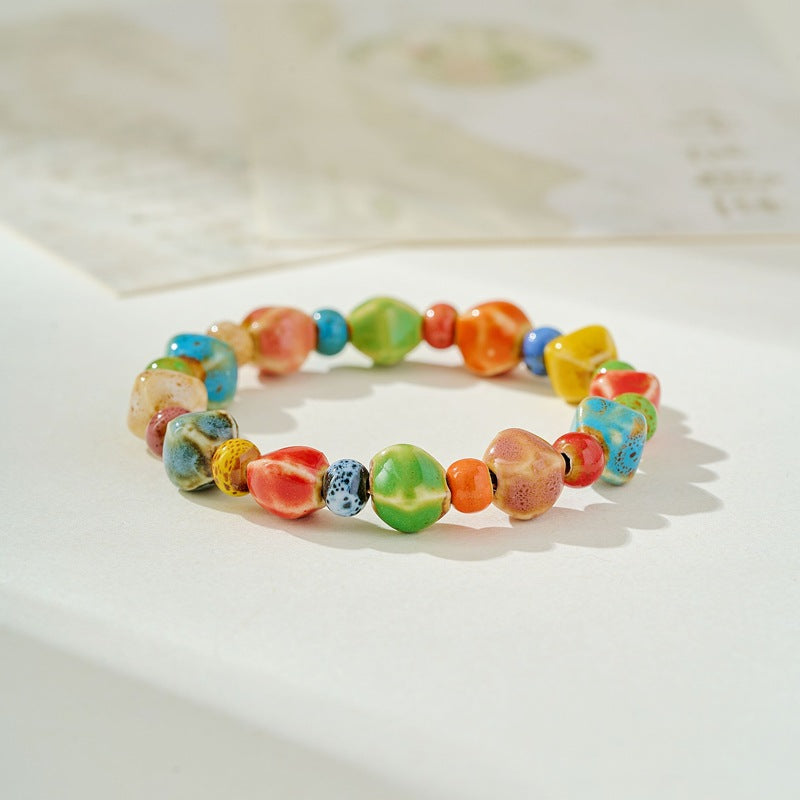 Artistic Ancient Style Bead String Fresh Bracelet