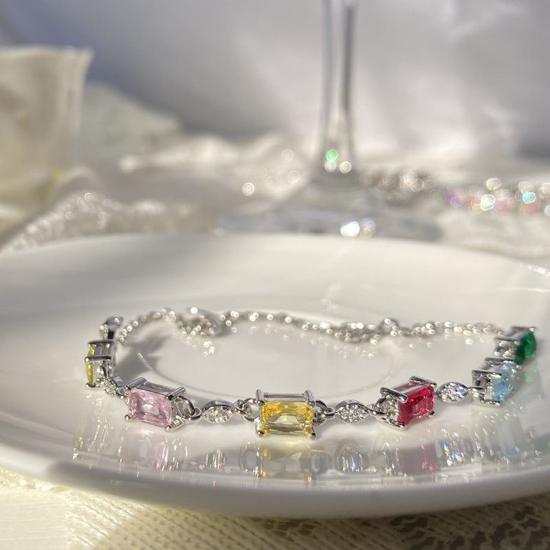 White Gold Plated Candy Cute And Bracelets