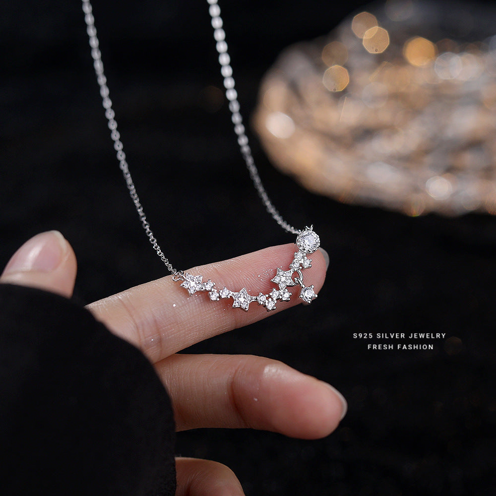 Star Diamond Niche Zircon Super Fairy Light Luxury Temperament Necklaces