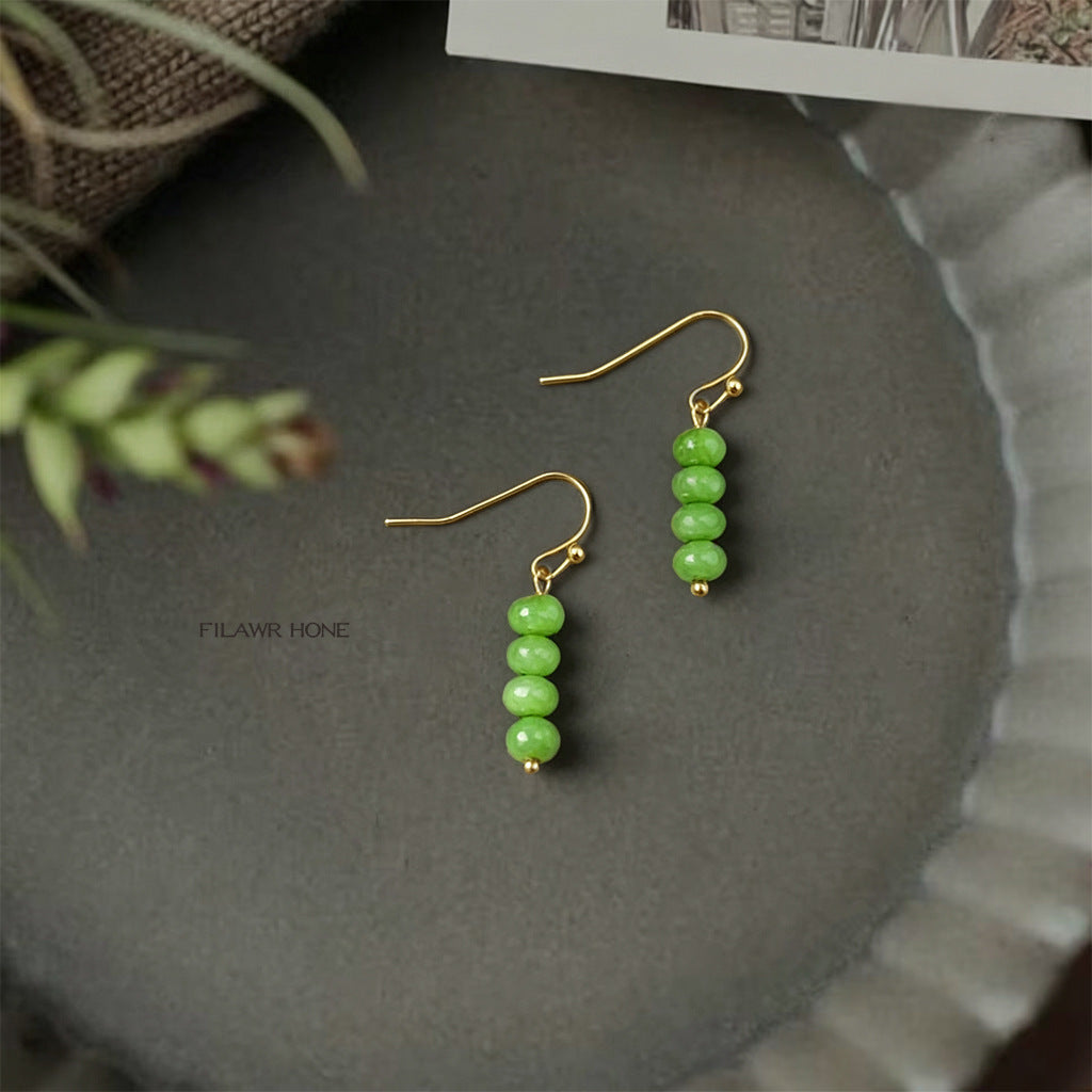 Summer Fresh Handmade Design Tassel Small Earrings