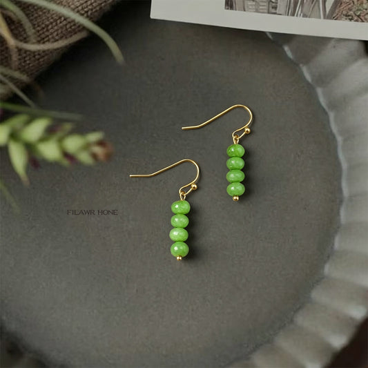 Summer Fresh Handmade Design Tassel Small Earrings