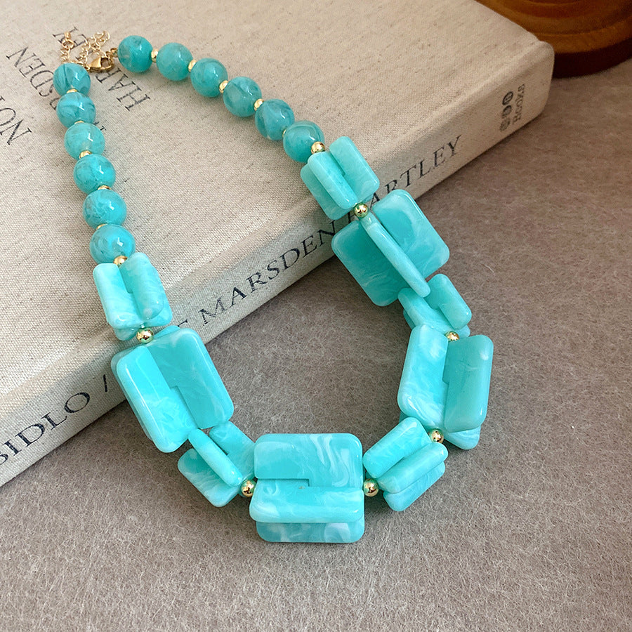 Dopamine Acrylic Beaded Sub Personality Light Luxury Bracelets