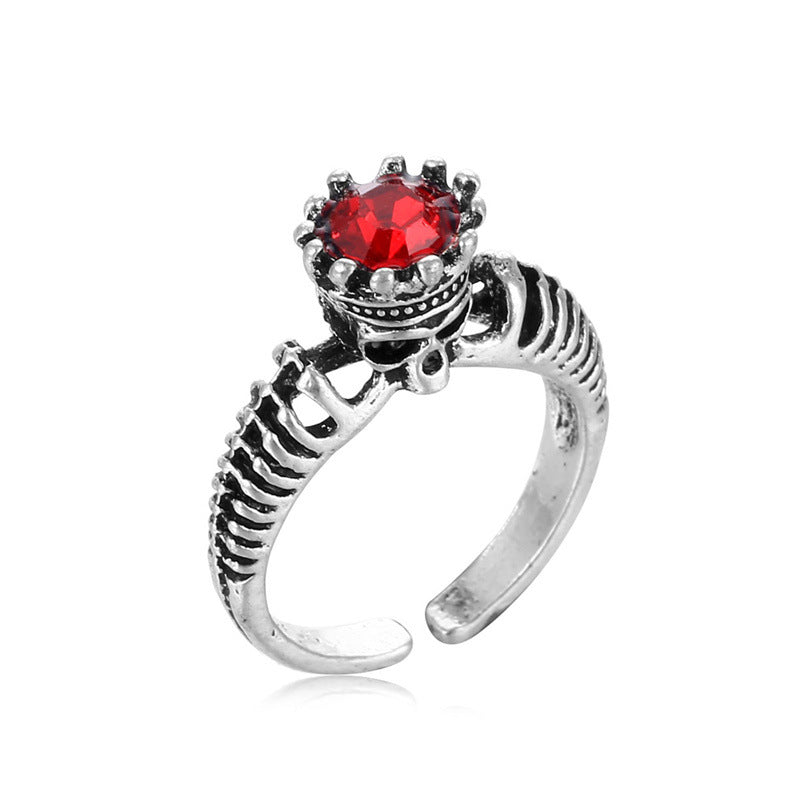 Fashion Retro Distressed Temperament Trend Alloy Ring