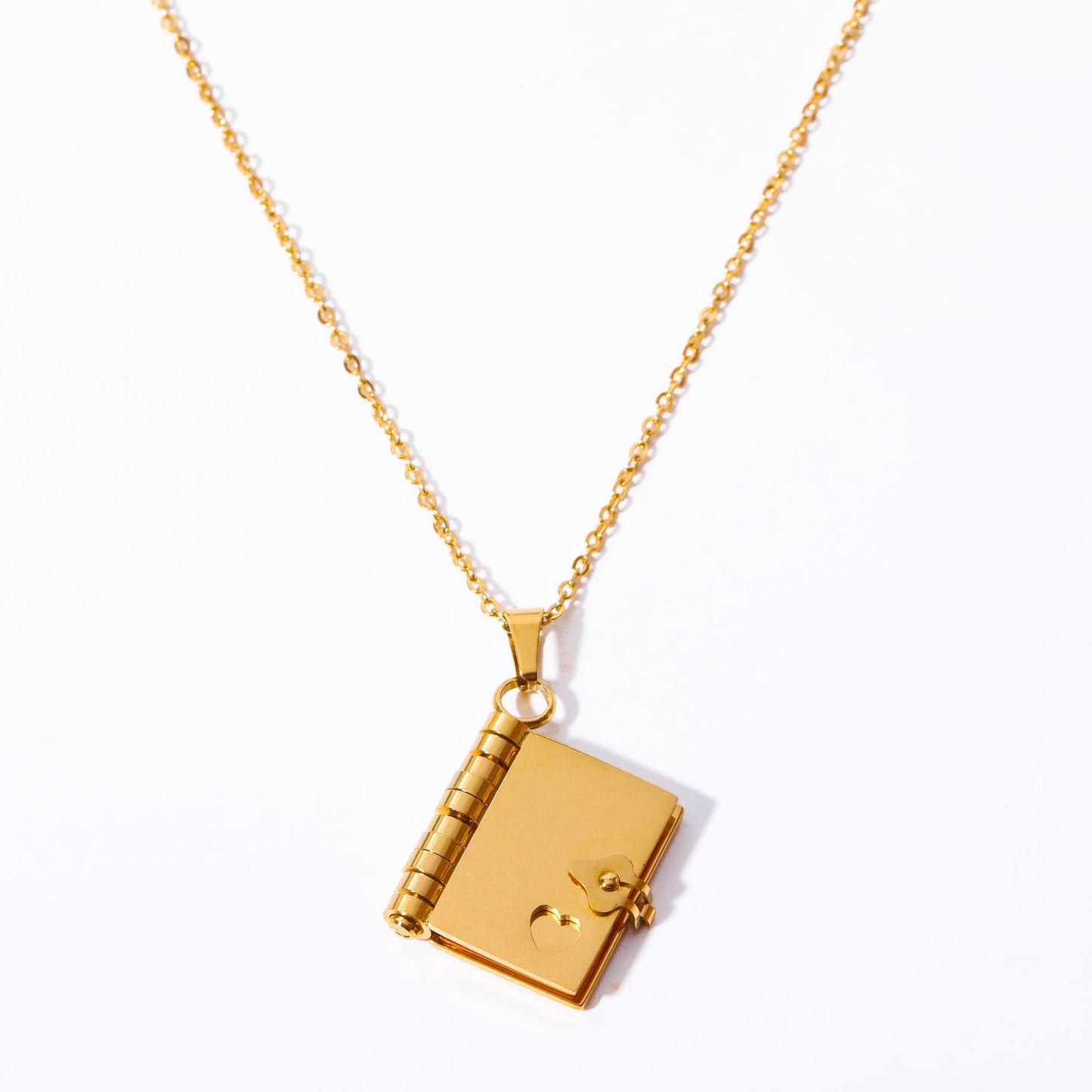Colorfast Couple Book Personalized Love Open Close Sweater Necklaces