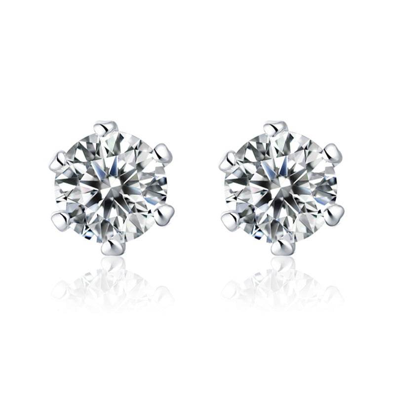 Three-piece Imitation Moissanite Classic Zircon Trendy Jewelry Set