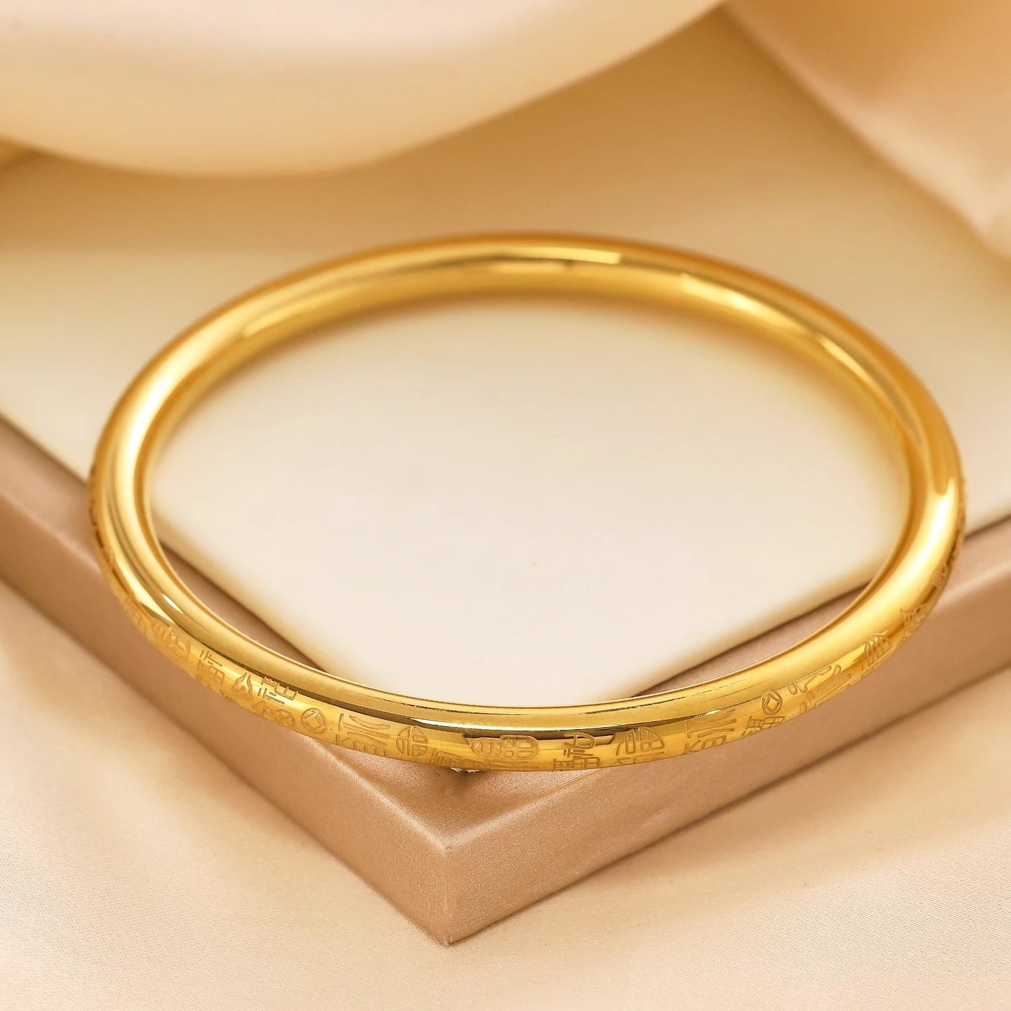 Women's Style Fu Character Couple Simple High-grade Bracelets