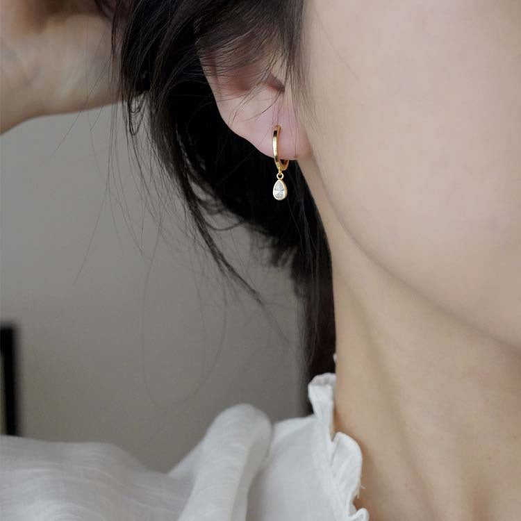 Women's Simple Exquisite Clip High-grade Temperament Leisure Eardrops Ear Buckle