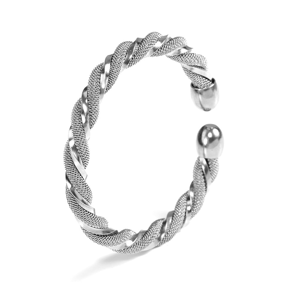 Open Titanium Steel Stainless Mixed Exaggerated Bracelet