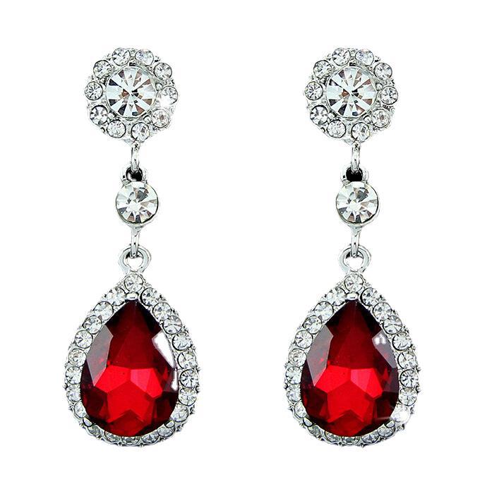 Women's Fashion Shiny Water Drop Crystal For Earrings