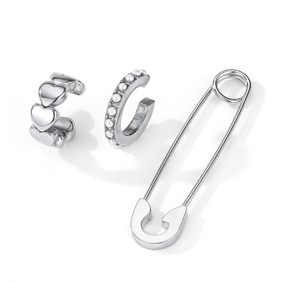 Stainless Steel Pin Stylish Water Drop Ear Clip