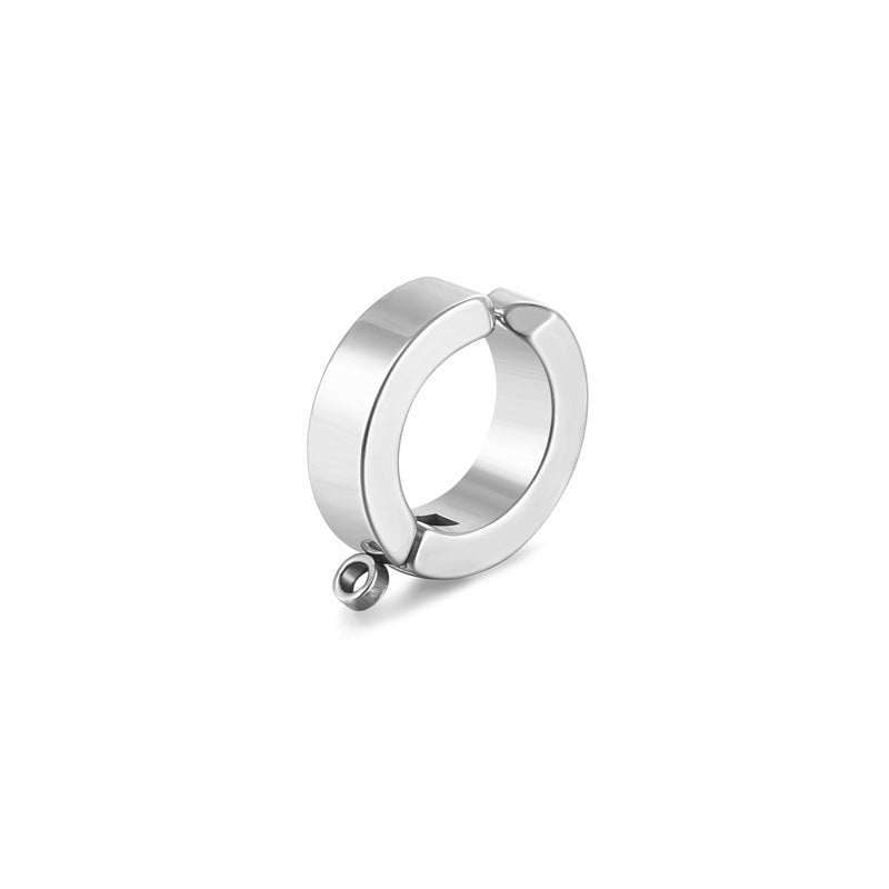 Pretty Men's Stainless Steel Earclip Welding Rings