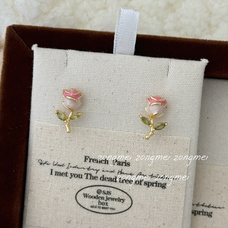 Women's Super Sweet Bouquet Enamel Drip Glazed Fine Rings