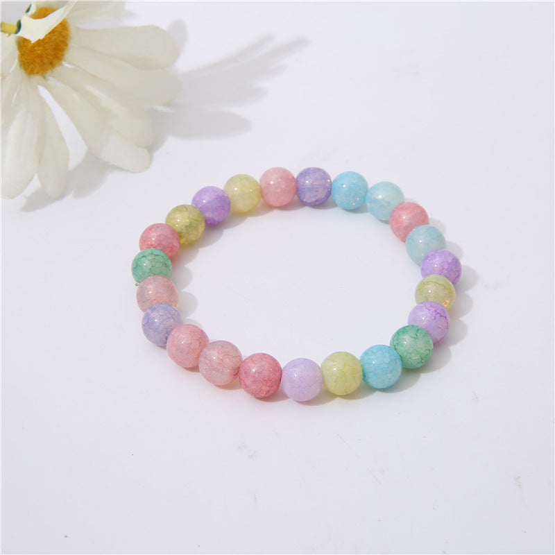 Broken Glass Beaded Female Finger Soft Beads Bracelets